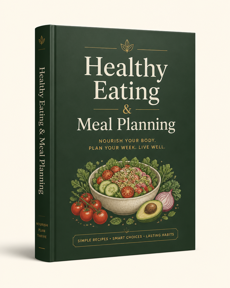 Healthy Meal Planner and Tracker collection mockup